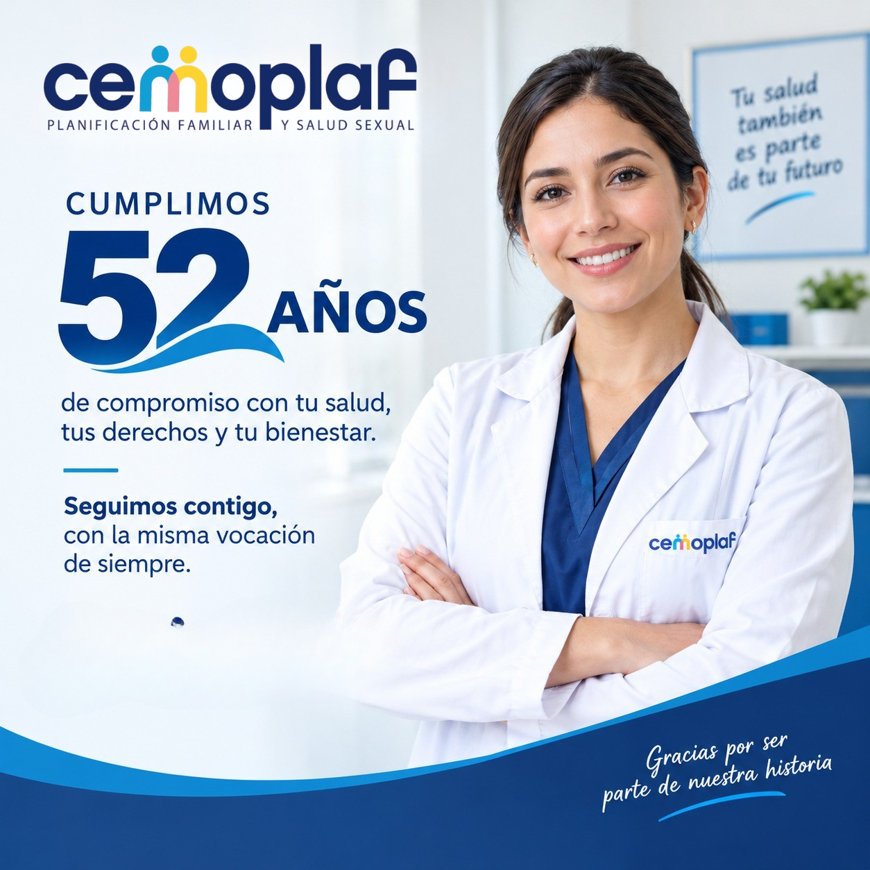 CEMOPLAF celebra 52 años impulsando la salud sexual y reproductiva en Ecuador